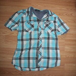 Carbon Light Blue Flannel Shirt